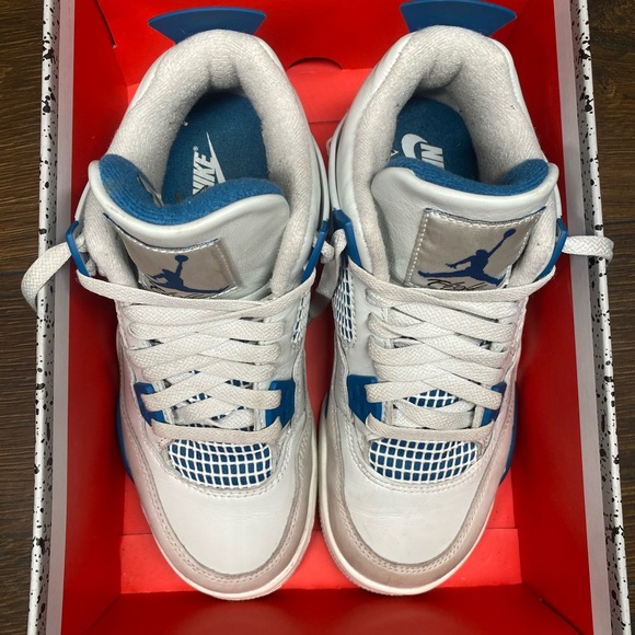 Jordan Big Kid's Retro Off White/Military Blue (HF4281 141) size